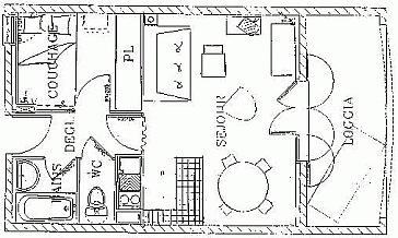 Ferienwohnung Grundrissplan 1