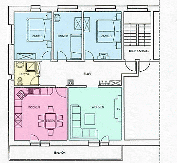 Ferienwohnung Grundrissplan 1