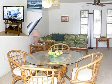 Ferienhaus in Cape Coral - 2.Wohnzimmer mit 42" TV und DVD/VCR Combo