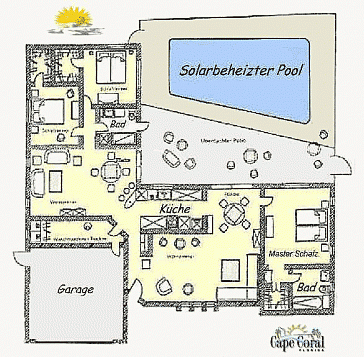 Ferienhaus Grundrissplan 1