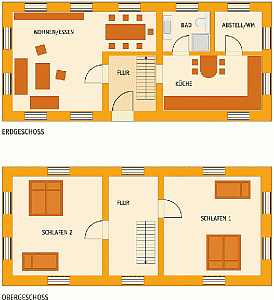 Ferienhaus Grundrissplan 1