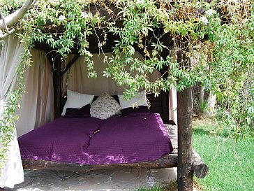 Ferienwohnung in Guía de Isora - Garten Bett