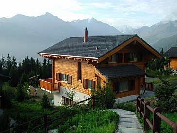 Ferienhaus in Les Collons - Chalet Les Marmottes im Sommer