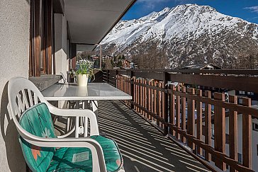 Ferienwohnung in Saas-Fee - Balkon