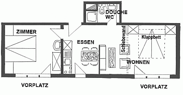 Ferienwohnung Grundrissplan 1