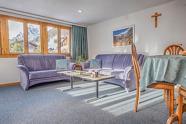 Ferienwohnung in Saas-Fee - Wohnzimmer