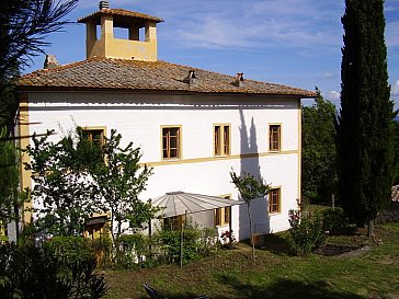 Ferienhaus in Gradoli - Casa Vasalone, die Westseite zum Park