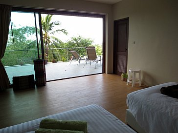 Ferienhaus in Koh Samui - Schlafzimmer mit zwei Einzelbetten