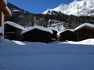 Ferienwohnung in Saas-Grund - Umgebung Winter