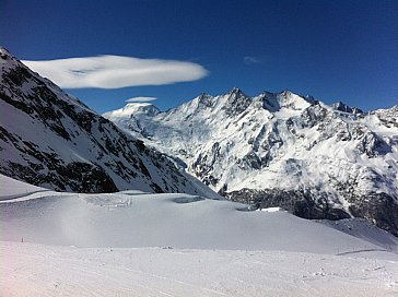 Ferienwohnung in Saas-Grund - Umgebung Winter