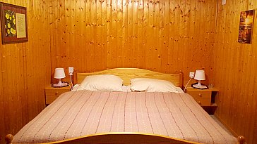 Ferienhaus in Zinal - Schlafzimmer mit Doppelbett Gaieté - 1