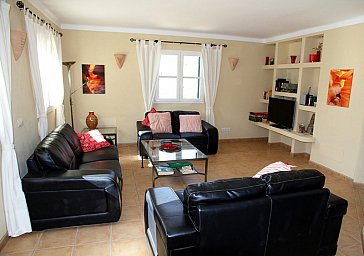 Ferienhaus in Sa Ràpita - Grosses Wohnzimmer mit 2 Sofas und 2 Sessel