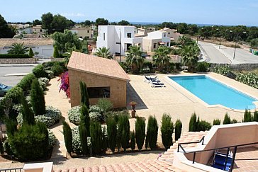 Ferienhaus in Sa Ràpita - Poolbereich: Pool 14x8 m, Poolhaus, WLAN