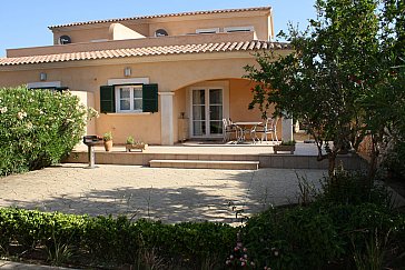 Ferienhaus in Sa Ràpita - Überdachte Terrasse Haus Granada