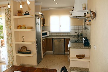 Ferienhaus in Sa Ràpita - Bestens ausgestattete Küche mit Spülmaschine
