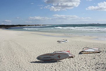 Ferienhaus in Sa Ràpita - Surfer am Strand vom Herbst bis Frühjahr