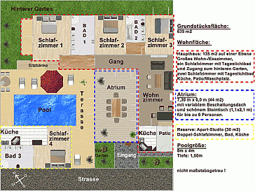 Ferienhaus Grundrissplan 1