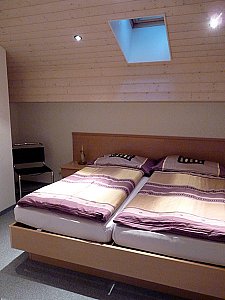 Ferienwohnung in Saas-Almagell - Rubin Bellevue; Schlafzimmer