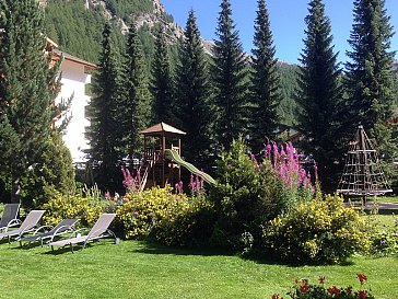 Ferienwohnung in Saas-Almagell - Spielplatz im Sommer