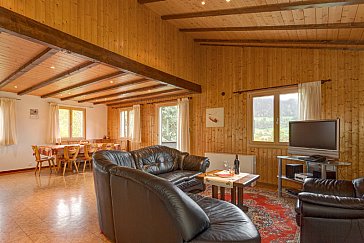 Ferienhaus in Fiesch - Wohnzimmer