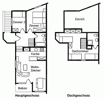 Ferienwohnung Grundrissplan 1