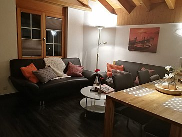 Ferienwohnung in Saas-Grund - Wohnzimmer