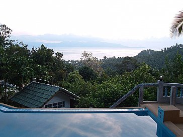 Ferienwohnung in Koh Samui - Aussicht vom Pool