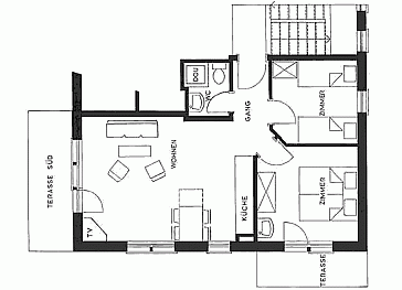 Ferienwohnung Grundrissplan 1