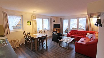 Ferienwohnung in Saas-Fee - Wohnzimmer