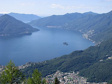 Ferienwohnung in Locarno-Muralto - Aussicht von Cardada Cimetta