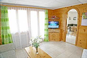 Ferienwohnung in Grächen - Wohnzimmer