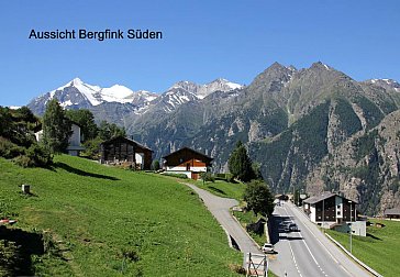 Ferienwohnung in Grächen - Aussicht Süden