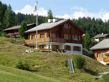 Ferienwohnung in Urmein - Gemeinsamer Sitzplatz