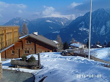 Ferienwohnung in Urmein - Blick nach Mutten und Muttnerhorn