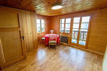 Ferienwohnung in Gspon - Wohnzimmer