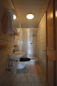 Ferienwohnung in Bartholomäberg - WC mit Dusche