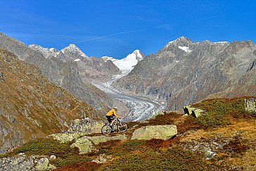 Ferienwohnung in Fieschertal - Blick aufs Finsteraarhorn