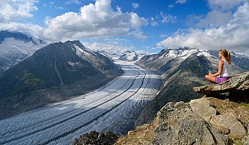 Ferienwohnung in Fieschertal - Unser Aletschgletscher