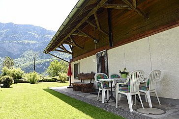 Ferienwohnung in Meiringen - Sitzplatz