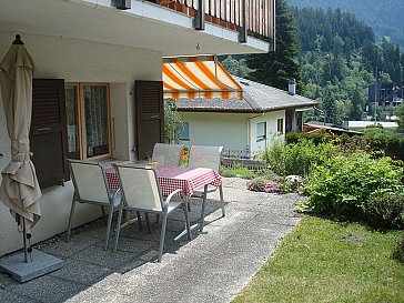 Ferienwohnung in Fiesch - Sitzplatz West