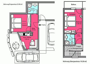 Ferienwohnung Grundrissplan 1