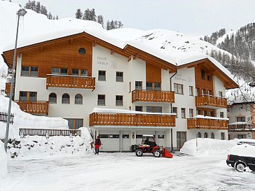 Ferienwohnung in Samnaun-Laret - Haus Viola im Winter