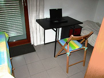 Ferienhaus in Lugano-Cadro - Schlaffzimmer mit Balkon