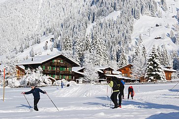 Ferienwohnung in Kandersteg - Chalet Heimelig Winter