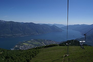 Ferienhaus in Monte Brè sopra Locarno - Sesselbahn Cardada-Cimetta über dem Lago Maggiore