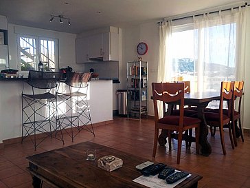 Ferienhaus in Dénia - Wohnzimmer/Küche