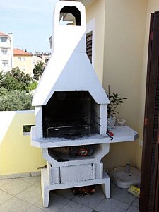 Ferienwohnung in Zadar - Der Grillplatz auf der Terrasse