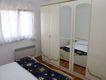 Ferienwohnung in Zadar - Das weisse Schlafzimmer