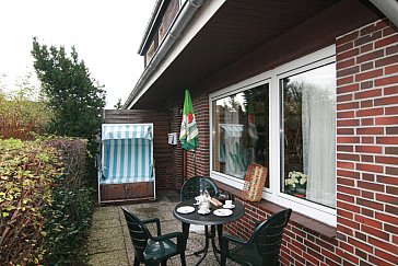 Ferienwohnung in Westerland - Terrasse getrennt für Wohnung 1 + 2