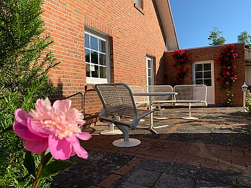 Ferienhaus in Haselünne - Morgenterrasse